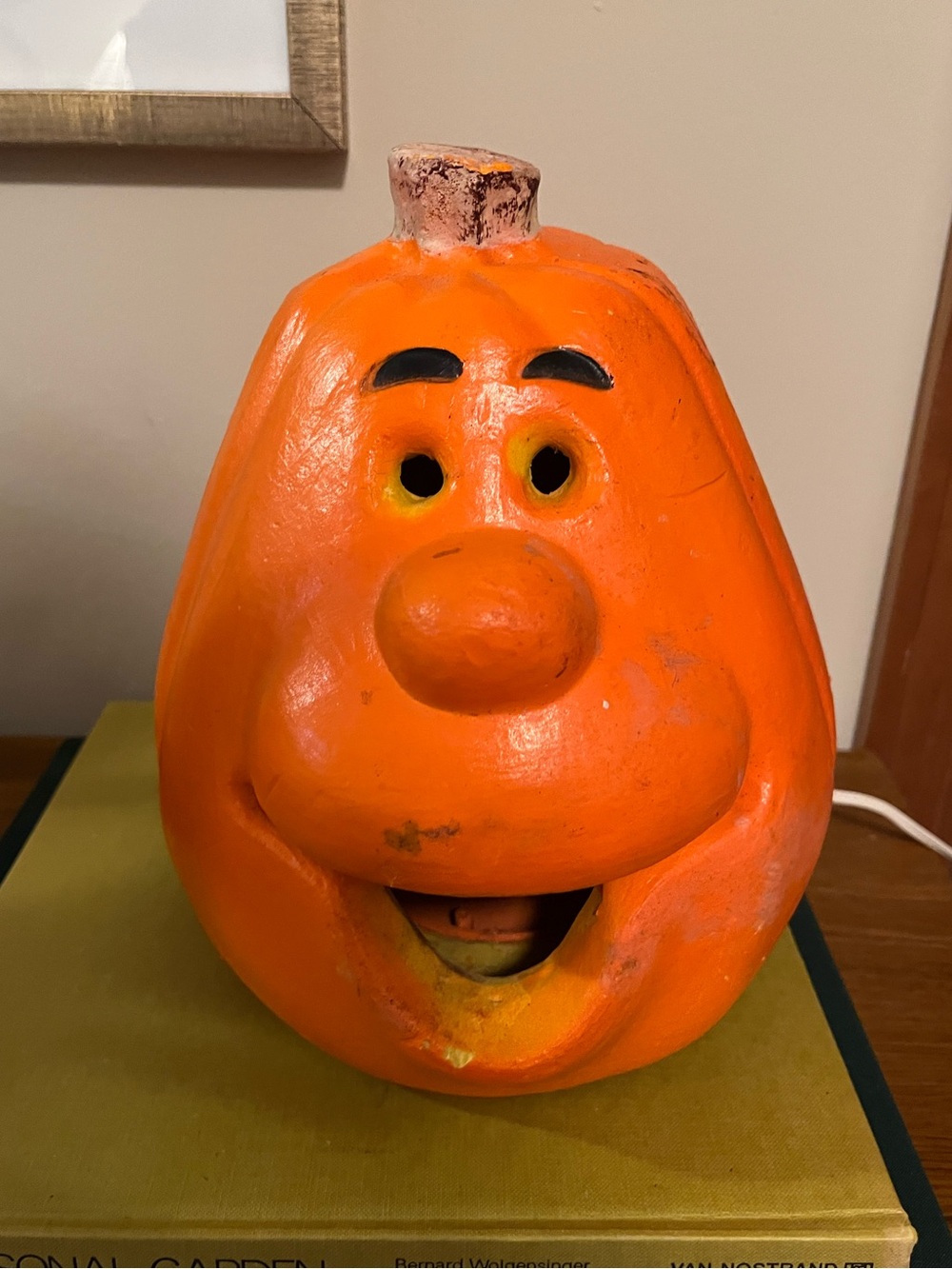 Orange Halloween Pumpkin Face